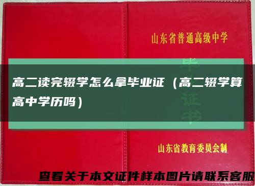 高二讀完輟學怎么拿畢業證（高二輟學算高中學歷嗎）縮略圖