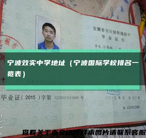 寧波效實中學地址（寧波國際學校排名一覽表）縮略圖