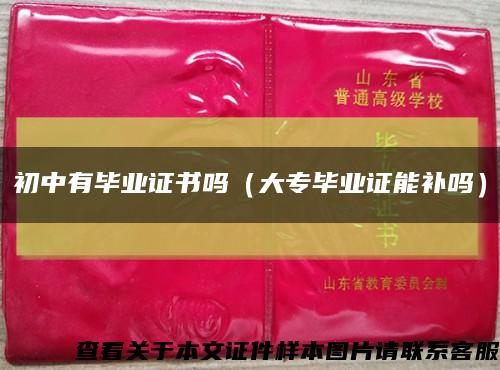 初中有畢業證書嗎（大專畢業證能補嗎）縮略圖