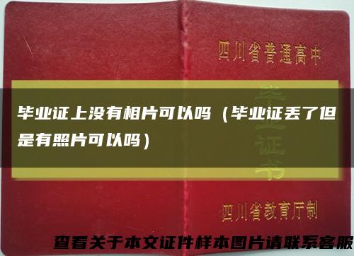 畢業證上沒有相片可以嗎（畢業證丟了但是有照片可以嗎）縮略圖