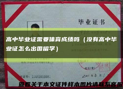 高中畢業證需要體育成績嗎（沒有高中畢業證怎么出國留學）縮略圖