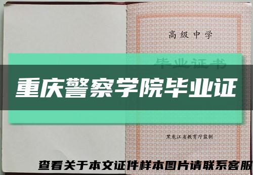 重慶警察學院畢業證縮略圖