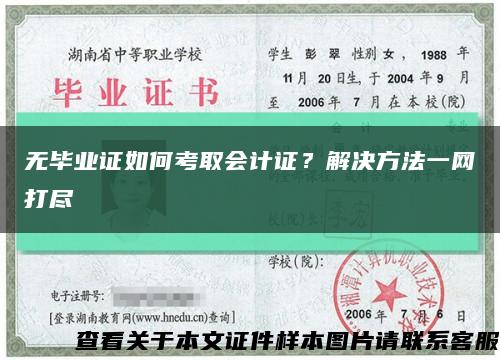 無畢業證如何考取會計證？解決方法一網打盡縮略圖