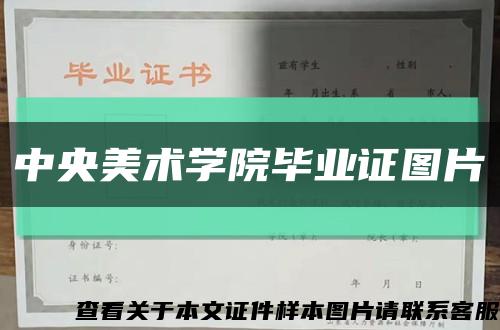 中央美術學院畢業證圖片縮略圖