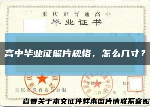 高中畢業證照片規格，怎么幾寸？縮略圖