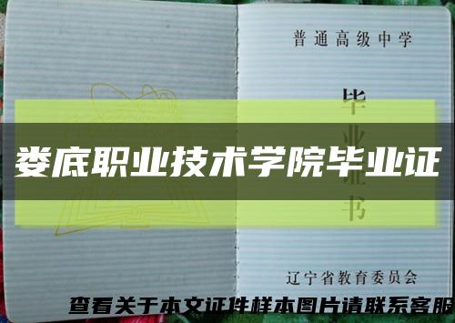 婁底職業技術學院畢業證縮略圖