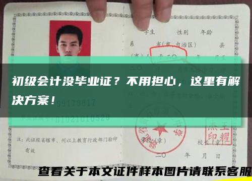 初級會計沒畢業證？不用擔心，這里有解決方案！縮略圖
