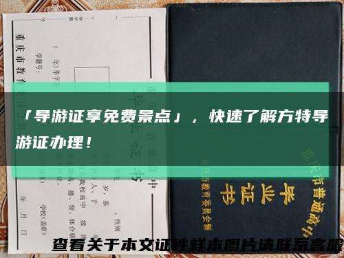 「導游證享免費景點」，快速了解方特導游證辦理！縮略圖