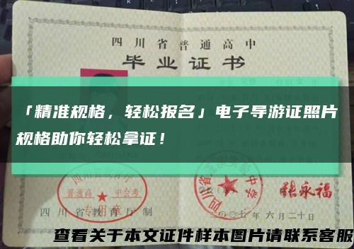 「精準規格，輕松報名」電子導游證照片規格助你輕松拿證！縮略圖
