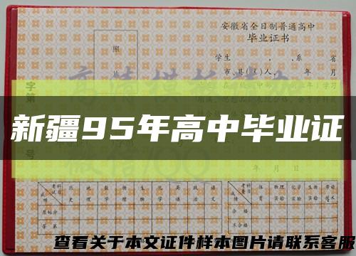 新疆95年高中畢業證縮略圖