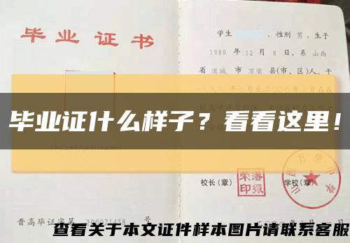 畢業證什么樣子？看看這里！縮略圖