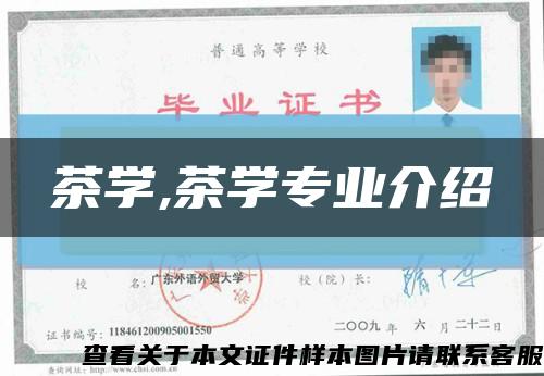 茶學,茶學專業介紹縮略圖