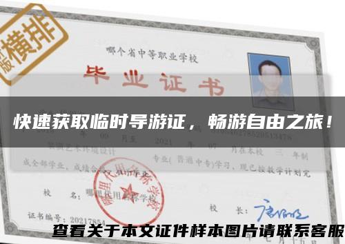 快速獲取臨時導游證，暢游自由之旅！縮略圖