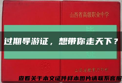 過期導游證，想帶你走天下？縮略圖