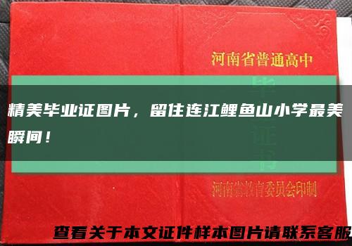 精美畢業證圖片，留住連江鯉魚山小學最美瞬間！縮略圖