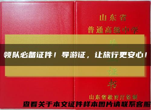 領隊必備證件！導游證，讓旅行更安心！縮略圖