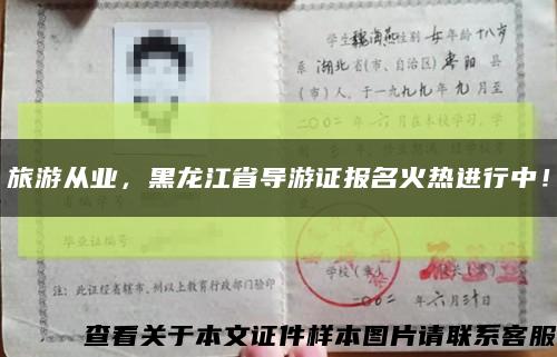 旅游從業，黑龍江省導游證報名火熱進行中！縮略圖