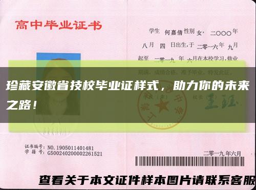 珍藏安徽省技校畢業證樣式，助力你的未來之路！縮略圖