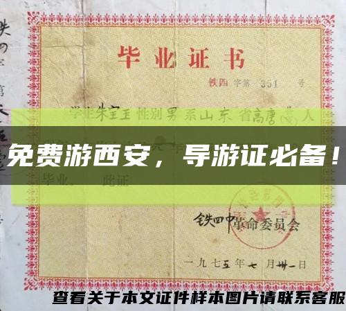 免費游西安，導游證必備！縮略圖