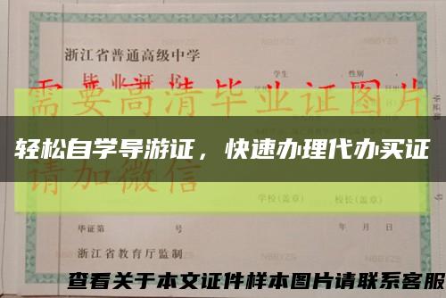 輕松自學導游證，快速辦理代辦買證縮略圖