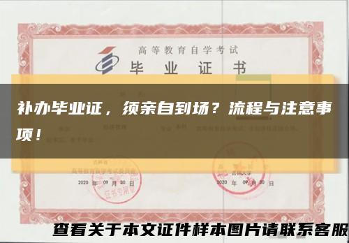 補辦畢業證，須親自到場？流程與注意事項！縮略圖