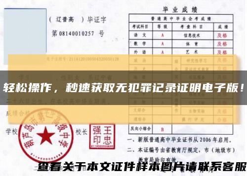 輕松操作，秒速獲取無犯罪記錄證明電子版！縮略圖