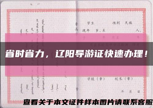 省時省力，遼陽導游證快速辦理！縮略圖
