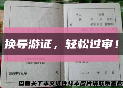 換導游證，輕松過審！縮略圖