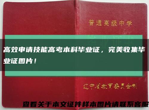 高效申請技能高考本科畢業證，完美收集畢業證圖片！縮略圖
