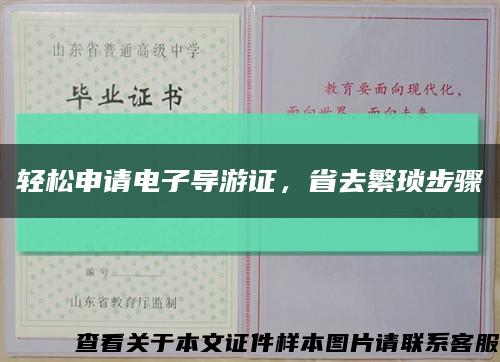 輕松申請電子導游證，省去繁瑣步驟縮略圖