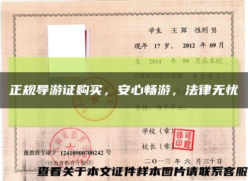 正規導游證購買，安心暢游，法律無憂縮略圖