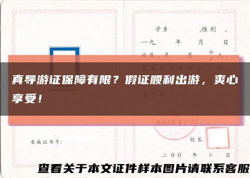 真導游證保障有限？假證順利出游，爽心享受！縮略圖