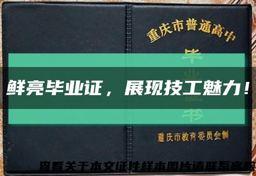 鮮亮畢業證，展現技工魅力！縮略圖
