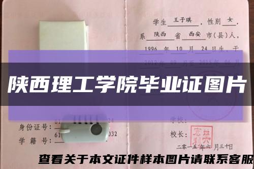 陜西理工學院畢業證圖片縮略圖