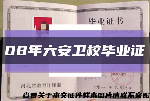 08年六安衛校畢業證縮略圖