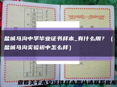 鹽城馬溝中學畢業證書樣本_有什么用？（鹽城馬溝實驗初中怎么樣）縮略圖
