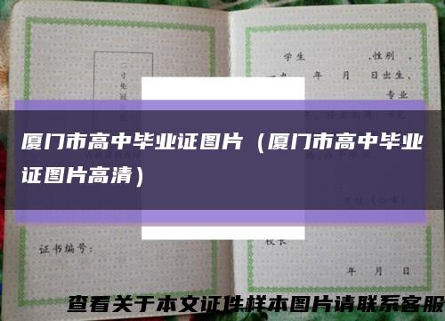廈門市高中畢業證圖片（廈門市高中畢業證圖片高清）縮略圖