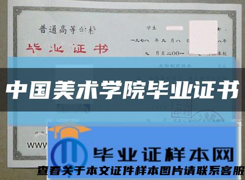 中國美術學院畢業證書縮略圖