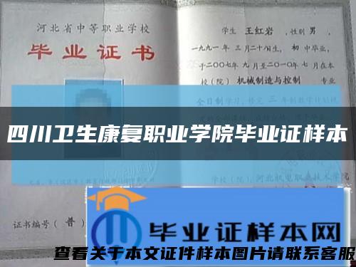 四川衛生康復職業學院畢業證樣本縮略圖