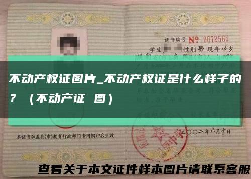 不動產權證圖片_不動產權證是什么樣子的？（不動產證 圖）縮略圖