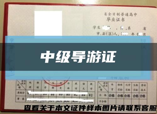 中級導游證縮略圖