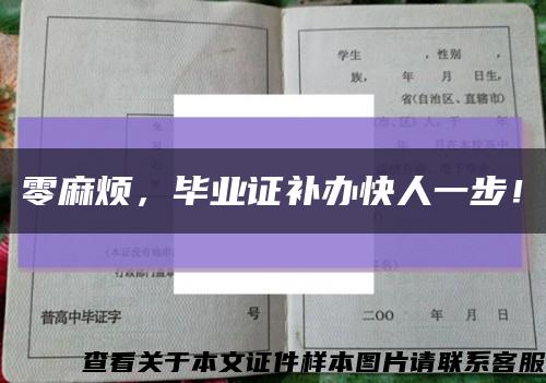 零麻煩，畢業證補辦快人一步！縮略圖