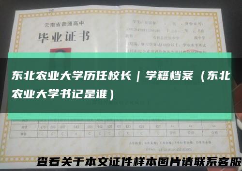 東北農業大學歷任校長｜學籍檔案（東北農業大學書記是誰）縮略圖