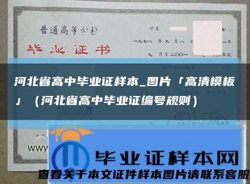 河北省高中畢業證樣本_圖片「高清模板」（河北省高中畢業證編號規則）縮略圖