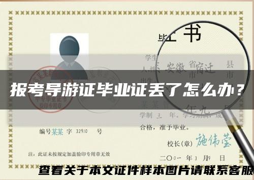 報考導游證畢業證丟了怎么辦？縮略圖
