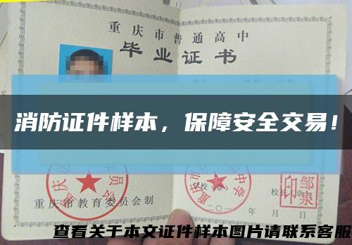 消防證件樣本，保障安全交易！縮略圖