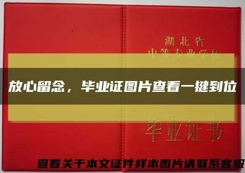 放心留念，畢業證圖片查看一鍵到位縮略圖