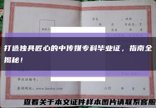 打造獨具匠心的中傳媒?？飘厴I證，指南全揭秘！縮略圖