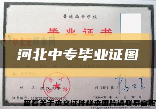 河北中專畢業證圖縮略圖