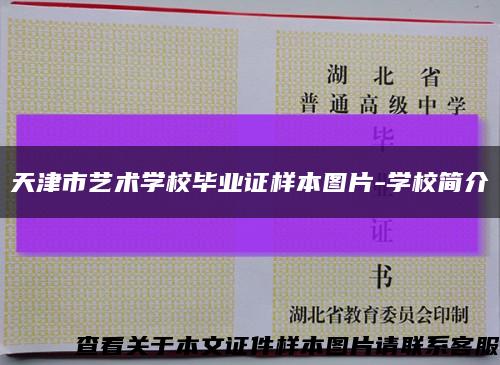 天津市藝術學校畢業證樣本圖片-學校簡介縮略圖